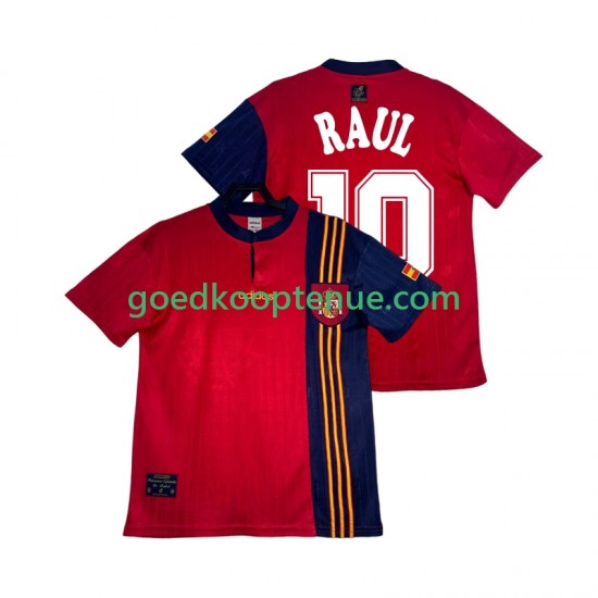 Thuis Retro Tenue van Spanje RAUL 10 1996 Heren Korte Mouw Thuis Retro Tenue van Spanje RAUL 10 1996 Heren Korte Mouw