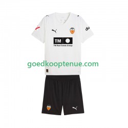 Thuis Tenue van Valencia CF Kind 2-13 jaar 2025-26 Korte Mouw