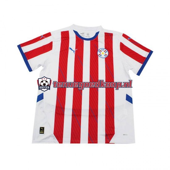 Thuis Tenue van Paraguay Heren 2024 Korte Mouw Thuis Tenue van Paraguay Heren 2024 Korte Mouw