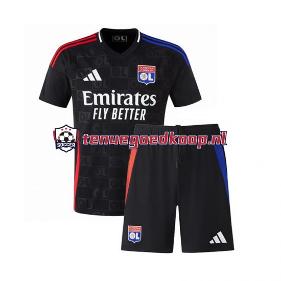 Uit Tenue van Olympique Lyonnais Kind 2-13 jaar 2024-25 Korte Mouw Uit Tenue van Olympique Lyonnais Kind 2-13 jaar 2024-25 Korte Mouw
